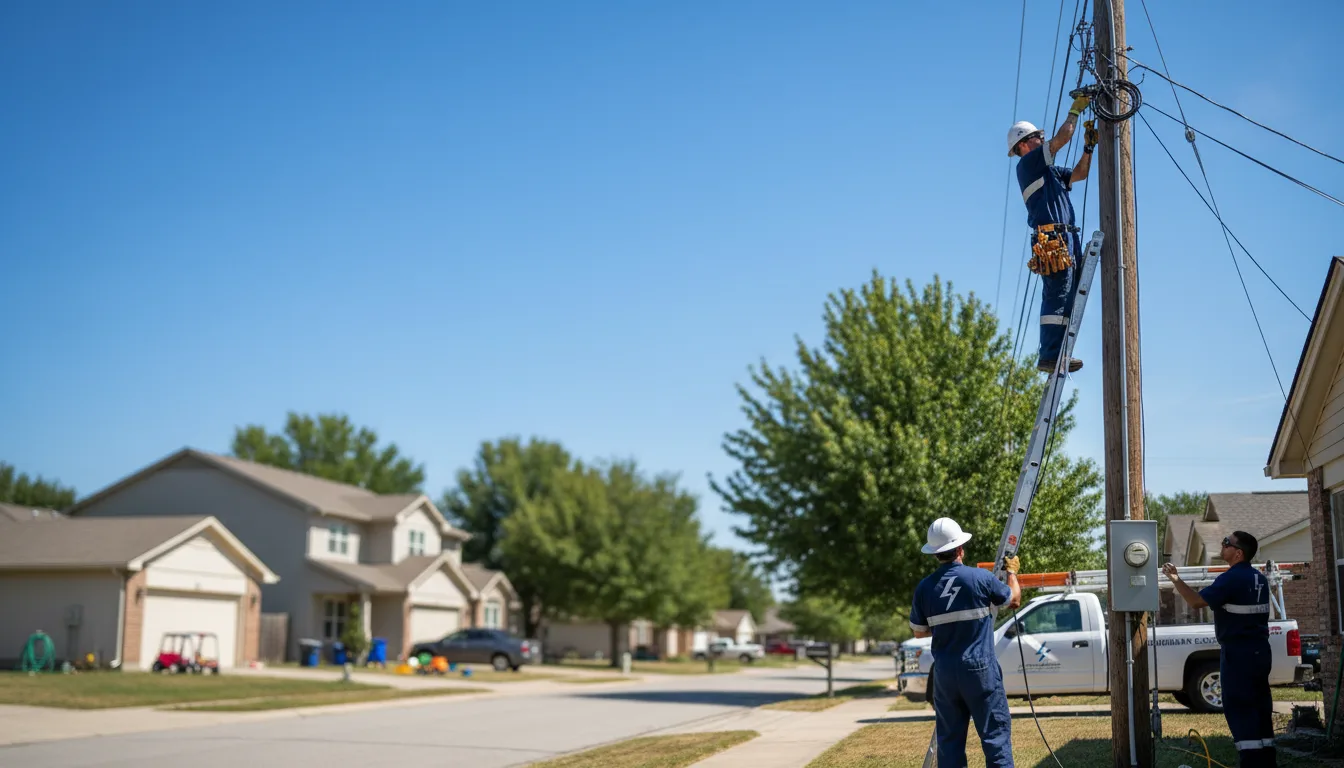 Residential electrician providing installation services in Canton, ME